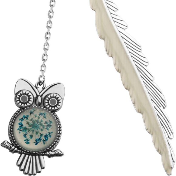 Bookmark - Owl Feather Glow in The Dark Luminous Metal Bookmark - Picture 6 of 10